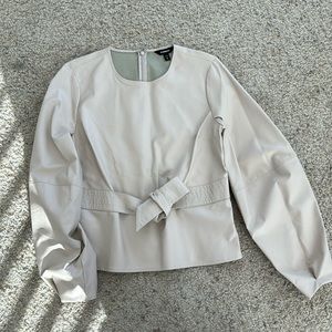 Express Vegan Leather Top